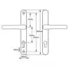 Lever UPVC Multipoint Door Handles - 92mm PZ Sprung 210mm Screw Centres 9 HS Hardware