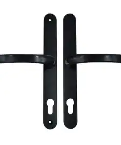 Lever UPVC Multipoint Door Handles - 92mm PZ Sprung 240mm Screw Centres - 270mm Long Backplate