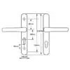 Lever Lever UPVC Multipoint Door Handles - 48mm PZ - Sprung - 160mm Screw Centres 10 HS Hardware
