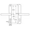 Lever Lever UPVC Multipoint Door Handles - 68mm PZ Sprung 215mm Screw Centres 8 HS Hardware