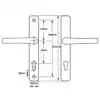 Lever UPVC Multipoint Door Handles - 70mm PZ - Sprung - 180mm Screw Centres - 7mm Follower 7 HS Hardware