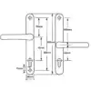 Lever Multipoint Door Handles 92/62mm PZ - Sprung - 200mm Screw Centres 3 HS Hardware