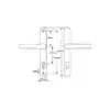 Lever Lever UPVC Multipoint Door Handles - 117mm PZ - Sprung - 237mm Screw Centres - 267mm Backplate 10 HS Hardware