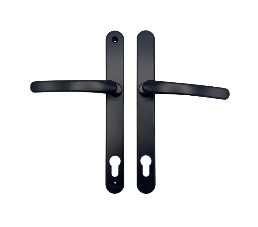 Lever Lever UPVC Multipoint Door Handles - 117mm PZ - Sprung - 237mm Screw Centres - 267mm Backplate 6 Lever Lever UPVC Multipoint Door Handles - 117mm PZ - Sprung - 237mm Screw Centres - 267mm Backplate - Image 6
