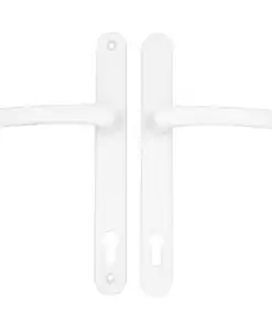 Alternative view of Lever Lever UPVC Multipoint Door Handles - 117mm PZ - Sprung - 237mm Screw Centres - 267mm Backplate