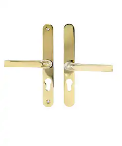 Lever Lever UPVC Multipoint Door Handles - 48mm PZ Sprung 200mm Screw Centres
