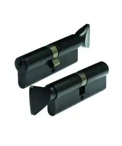 V10 Euro Key And Turn Cylinders - Black Finish (LEAD TIME: 2-3 DAYS)