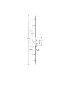 Alternative view of Vectis Latch Deadbolt 4 Rollers Split Spindle Multipoint Door Lock
