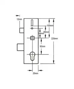 Alternative view of MK 1 Multipoint Gearbox - Lift Lever or Split Spindle Winlock
