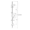 Trulock 45/92 Latch Deadbolt 2 Hooks 20mm Faceplate Lift Lever Multipoint Door Lock 3 HS Hardware