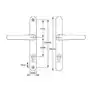 Blenheim Lever Lever UPVC Multipoint Door Handles - 92mm PZ Sprung 240mm Screw Centres 3 HS Hardware