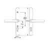 Lever UPVC Multipoint Door Handles - 92mm PZ Sprung 196-252mm Screw Centres 7 HS Hardware
