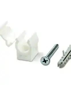 T650 Wall Fix Saddle Bracket in White (Pack of 10)