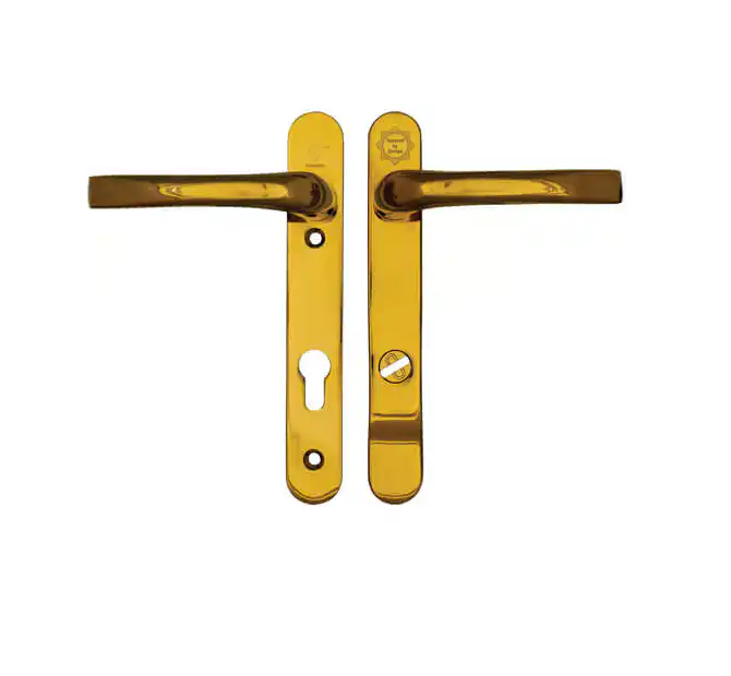Secure TS007 2* Lever Lever UPVC Multipoint Door Handles - 92mm PZ Sprung 122mm Screw Centres