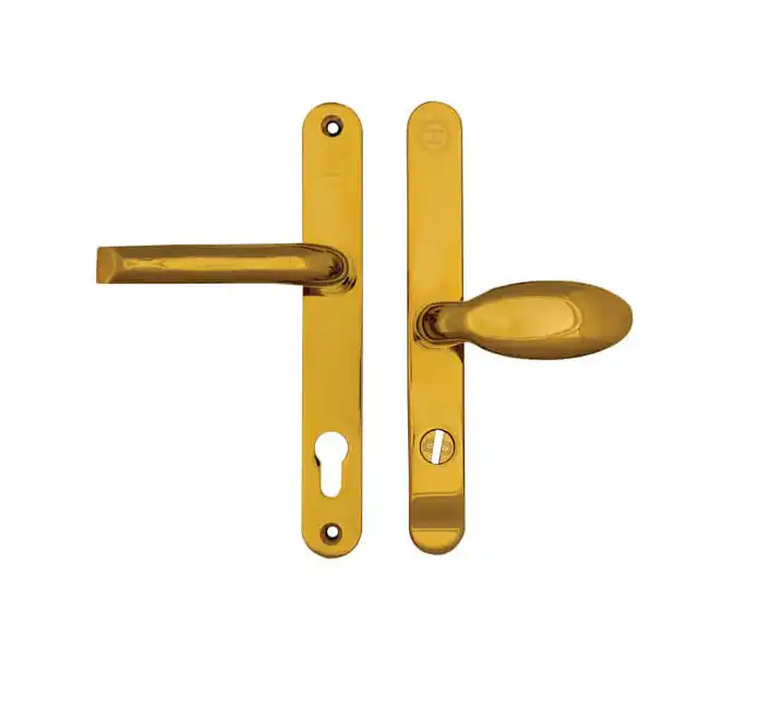 Pro Secure TS007 2* Lever Moveable Pad UPVC Multipoint Door Handles - 92/62mm PZ Sprung 212mm Screw Centres