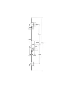 Cobra Latch Deadbolt 2 Hooks Key Wind Operated Multipoint Door Lock