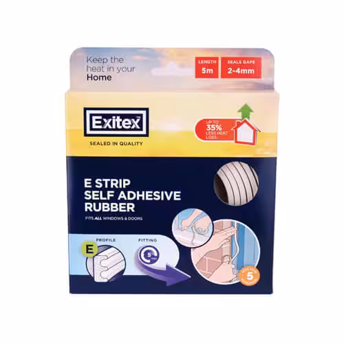E Strip Self Adhesive EPDM Rubber