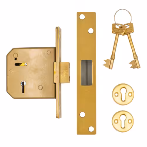 3G115 Non British Standard 5 Lever Mortice Deadlock