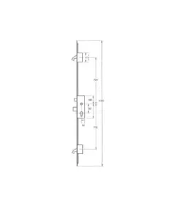 Cobra Latch Deadbolt 2 Hooks Lift Lever Multipoint Door Lock - with Attachments for Shootbolts