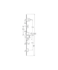 Cobra Latch Deadbolt 2 Hooks Split Spindle Multipoint Door Lock - with Entryguard Facility