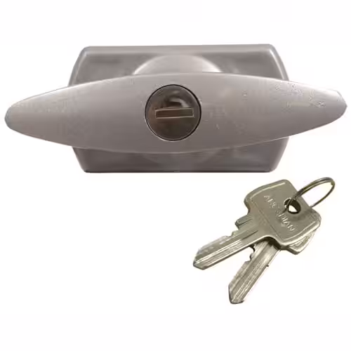Garage Door T Handle - Diamond Spindle - Short Lugs - Rear Fix