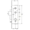 Gibbons Monalock Copy Gearbox With Snib For Aluminium Doors - Lift Lever or Double Spindle