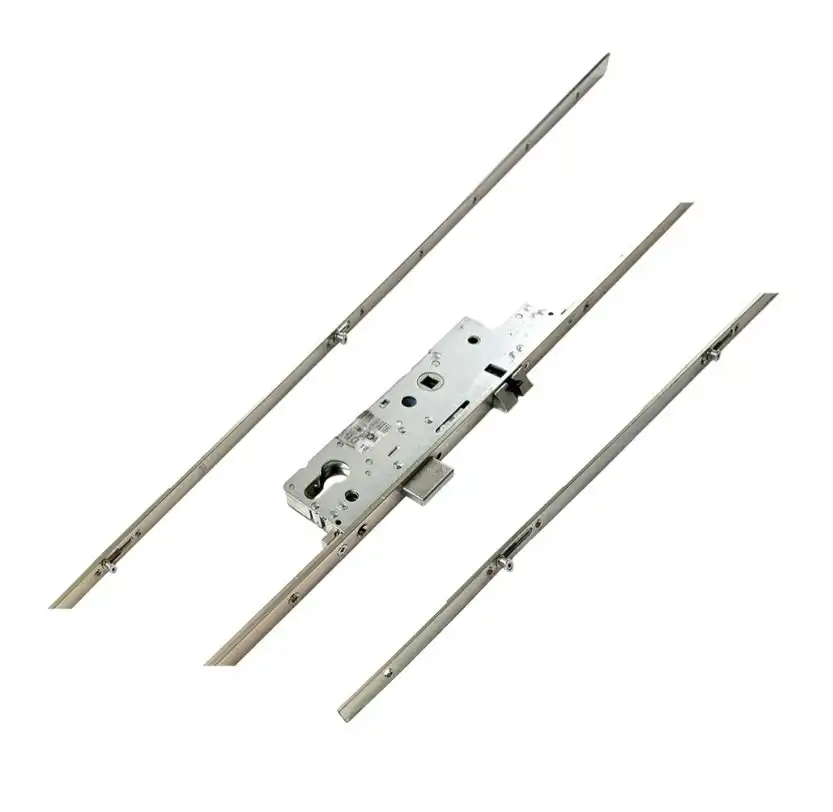 Z-TS Latch Deadbolt 4 Rollers Flat 16mm Faceplate Multipoint Door Lock - Key Wind