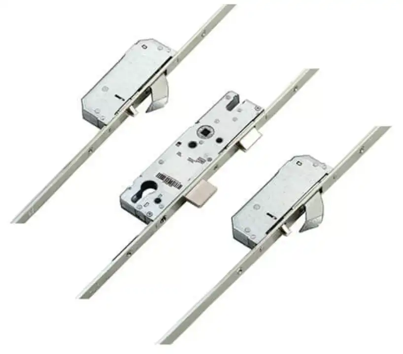 AV2 + Latch Deadbolt 2 Hooks Flat 16mm Faceplate Autolocking Multipoint Door Lock
