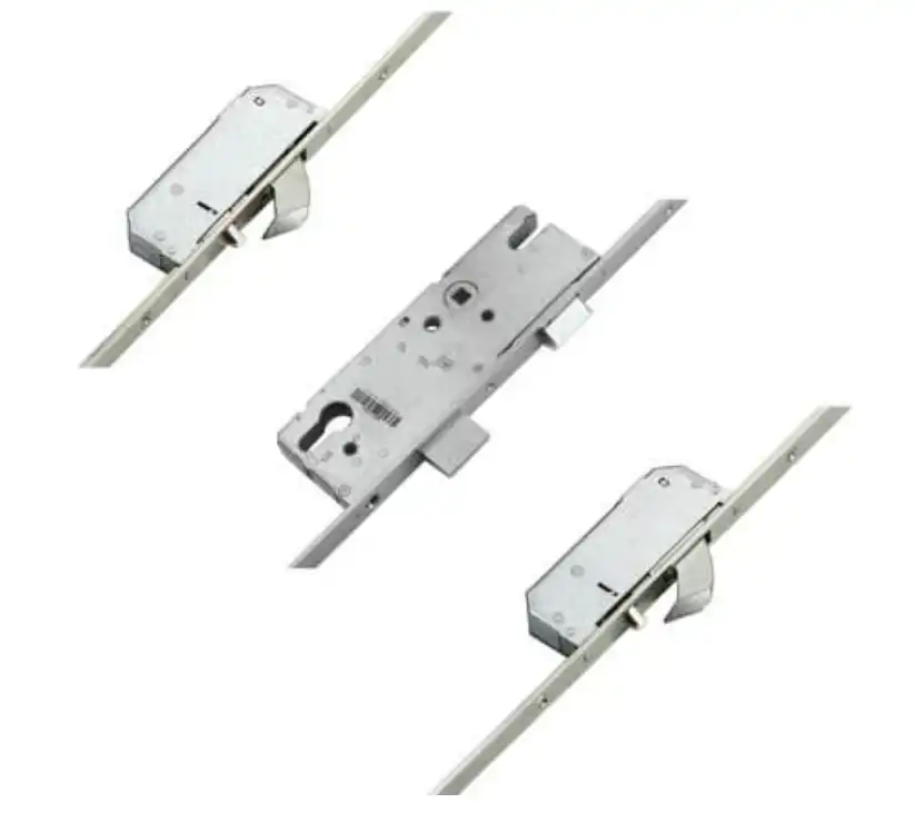 AV2 + Latch Deadbolt 2 Hooks Flat 20mm Faceplate Autolocking Multipoint Door Lock