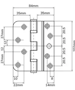 Composite Door Hinge