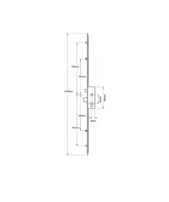 Cobra Latch Deadbolt 2 Rollers 2 Mushrooms Split Spindle Multipoint Door Lock
