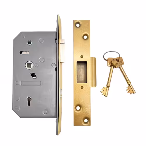 3R35X Egress Non British Standard 5 Lever Mortice Deadlocking Latch