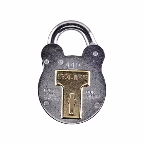 440 Old English Padlock - Open Shackle