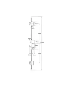 Thunderbolt Latch 5 Deadbolts Pyro 20mm Radius Faceplate Split Spindle Multipoint Door Lock