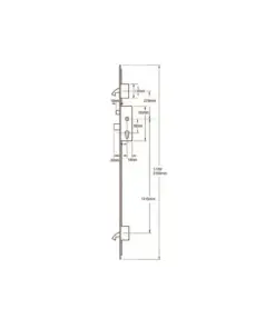 AV2 Latch Deadbolt 2 Hooks Multipoint Door Lock - Heritage Autolocking