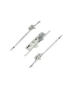Latch Deadbolt 2 Hooks 2 Rollers Split Spindle Multipoint Door Lock - Option 2 (top hook to spindle = 730mm)