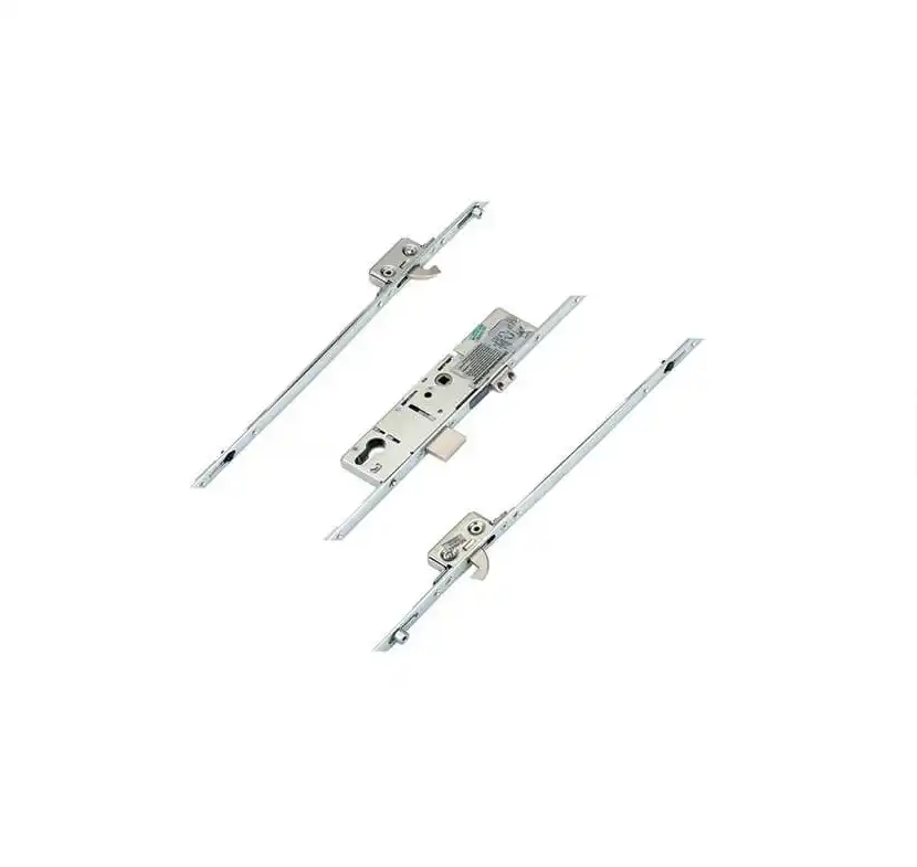 Latch Deadbolt 2 Hooks 2 Rollers Split Spindle Multipoint Door Lock - Option 2 (top hook to spindle = 730mm)