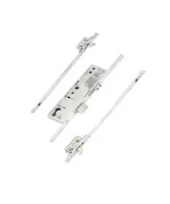 Latch Deadbolt 2 Small Hooks Split Spindle Multipoint Door Lock - 20mm Faceplate - Option 3 (top hook to spindle = 680mm)