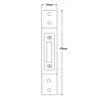 Hookbolt Keep for Timber or Composite Doors