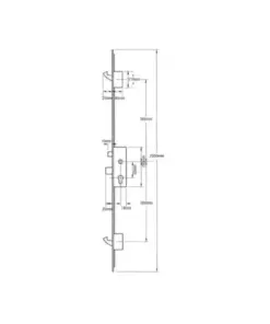 Europa Latch Deadbolt 2 Hooks Lift Lever Multipoint Door Lock