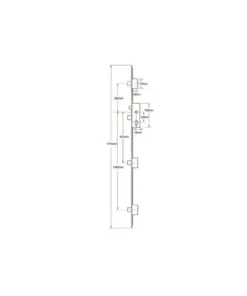 Secury A3 Classic Latch 3 Deadbolts Multipoint Door Lock - Automatic Deadbolt & slam shut operation