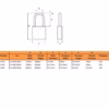 155 Series Open Shackle Combination Padlocks