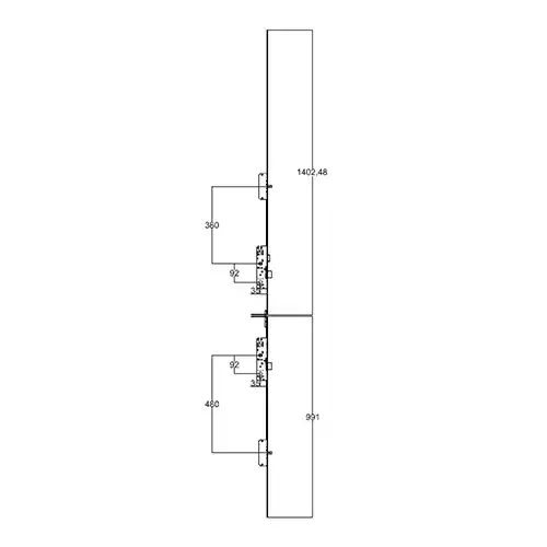 Stable Door Lock Latch Deadbolt 2 Pins Key Wind Operated Multipoint Door Lock