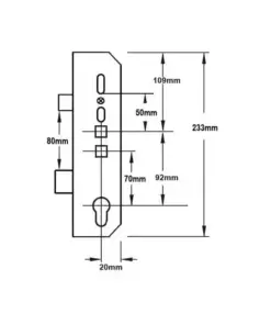 Copy Latch and Deadbolt Multipoint Gearbox - Lift Lever or Double Spindle