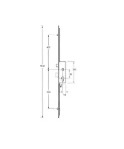 Latch Deadbolt 2 Rollers Lift Lever Multipoint Door Lock