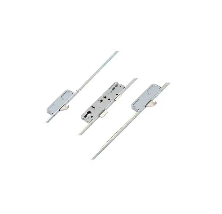 Latch Deadbolt 2 Hooks Lift Lever Multipoint Door Lock (top hook to spindle = 375mm)
