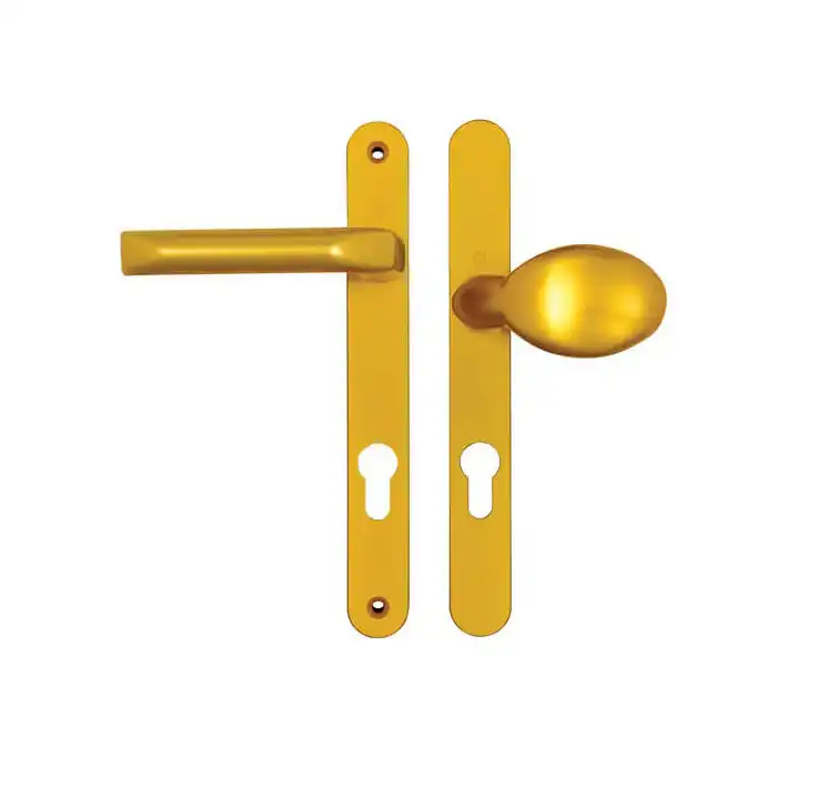 Asgard Lever Moveable Pad UPVC Multipoint Door Handles - 92mm/70mm PZ Unsprung 205mm Screw Centres