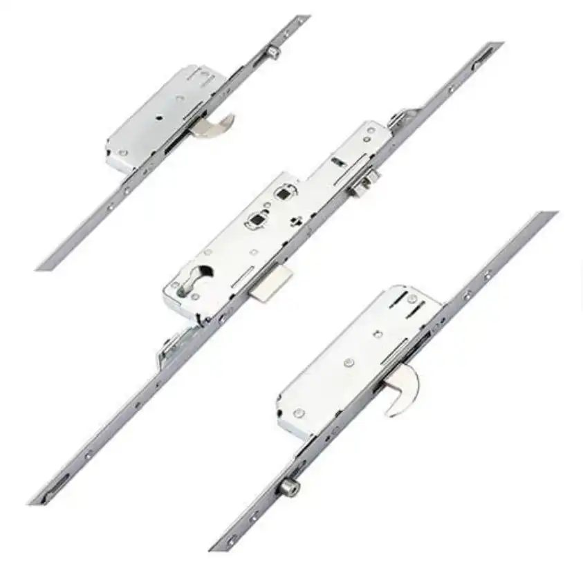 Latch Deadbolt 2 Hooks 2 Rollers Double Spindle Multipoint Door Lock (top roller to spindle = 675mm) - Shootbolt Compatible