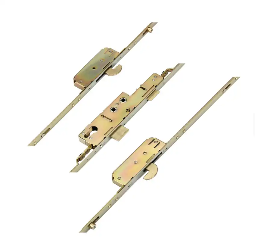 Latch Deadbolt 2 Hooks 2 Rollers Double Spindle Multipoint Door Lock (top roller to spindle = 730mm) - Shootbolt Compatible