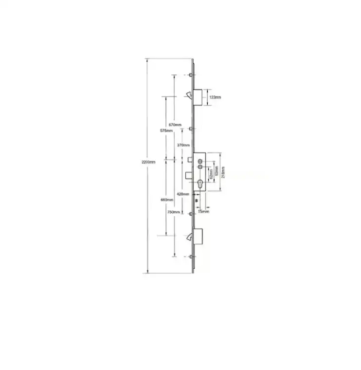 Latch Deadbolt 4 Rollers Double Spindle Multipoint Door Lock